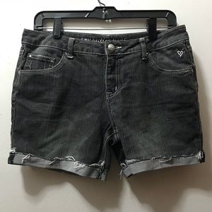 grey denim justice shorts
